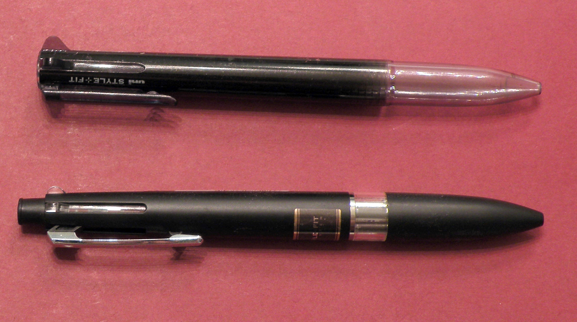 Uni Style Fit 3 Color Multi Pen Body Component Clear-Black